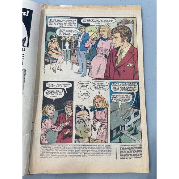 DC Comics Falling In Love #122 April 1971 Plus Love Advice Bagged Boarded - Picture 9 of 9